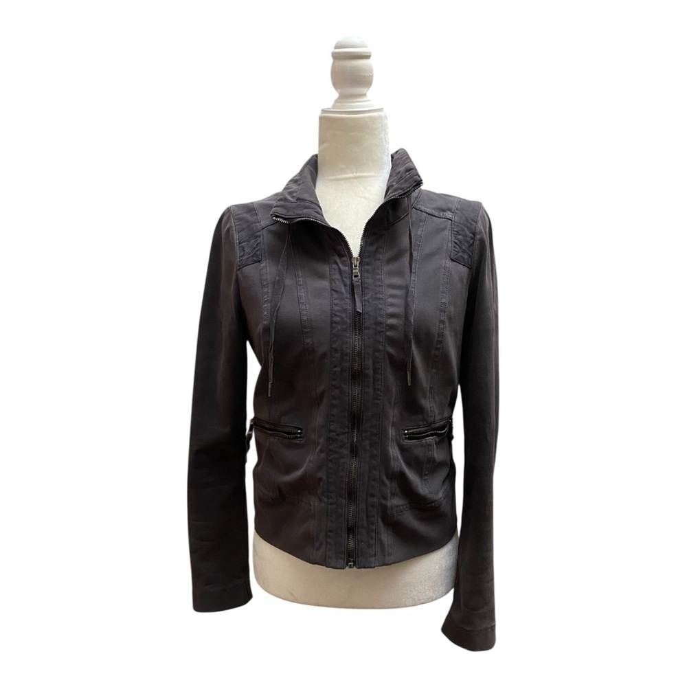 Anthropologie Marrakech Tamsyn Gray Lighweight Jacket Size Small Cotton